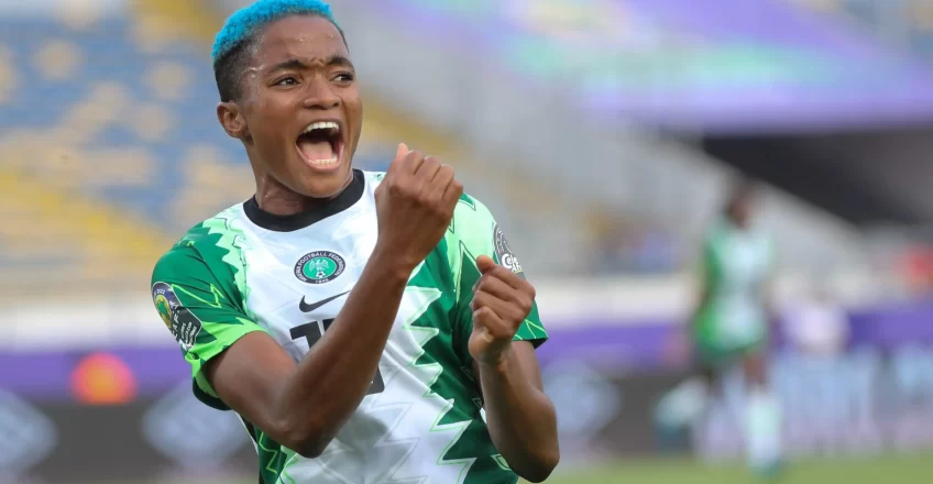 Ajibade Strikes Twice as Falcons Edge Cameroon in Thrilling Victory!