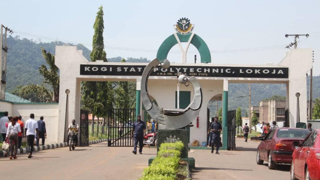 Kogi State Polytechnic Lokoja main entrance gate – academic discipline and exam misconduct