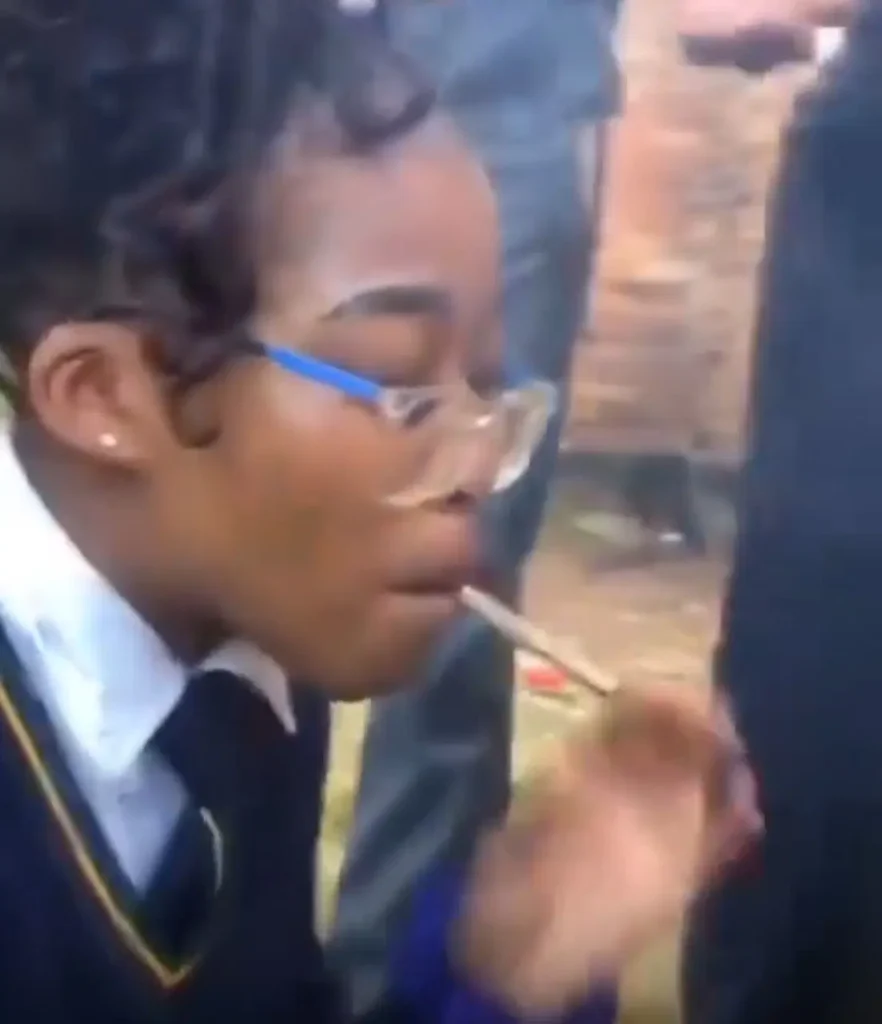 Viral video of schoolgirl smoking cannabis clarified by Nigerian police as not from Nigeria