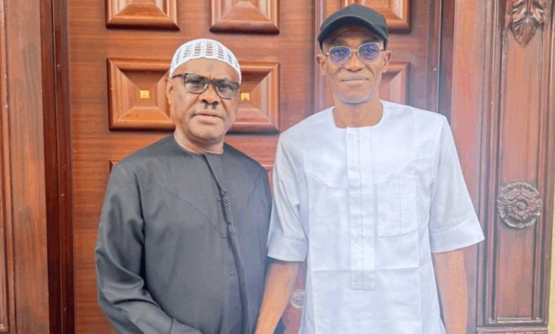 Labour Party visit to Minister Nyesom Wike — Julius Abure meeting at private residence.