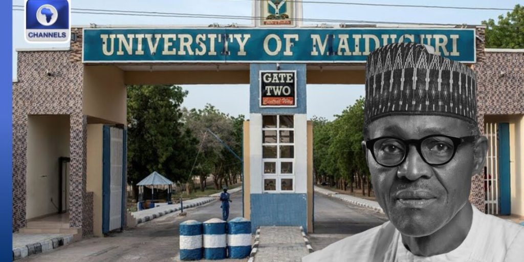Protest against renaming University of Maiduguri after Buhari showing UNIMAID campus and community displeasure