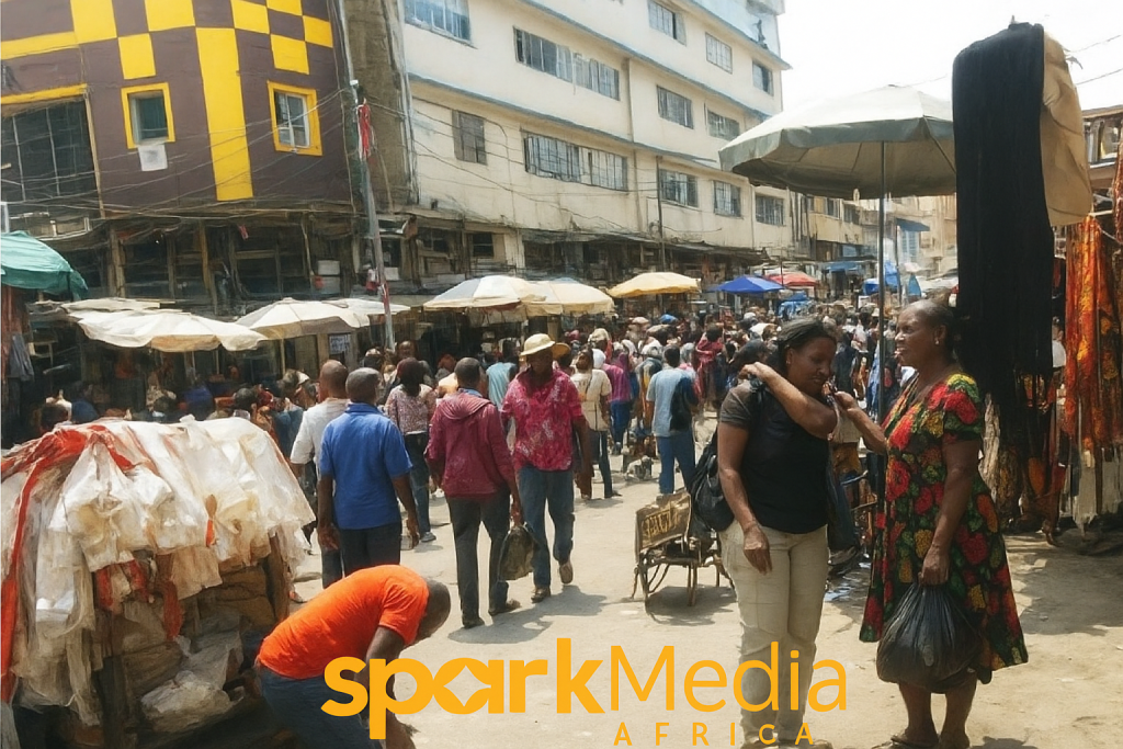 Balogun Market crowded walkway – the setting for the N8,000 dispute that ended in a fatal stabbing.