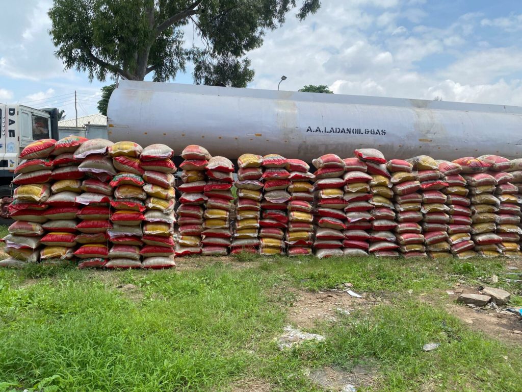 Customs intercept rice hidden in fuel tanker
