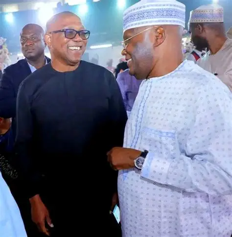 Peter Obi and Atiku Abubakar at a political event