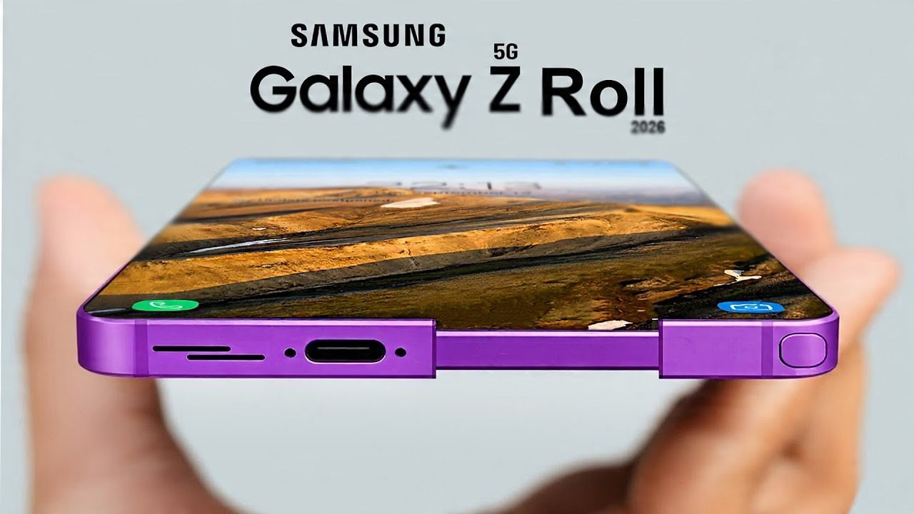 Samsung Galaxy Z Roll 5G rollable display mechanism demonstration