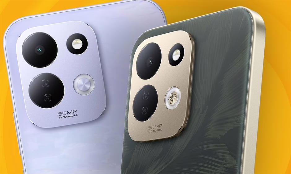 Redmi Note 17 smartphone in dark finish with AMOLED screen.