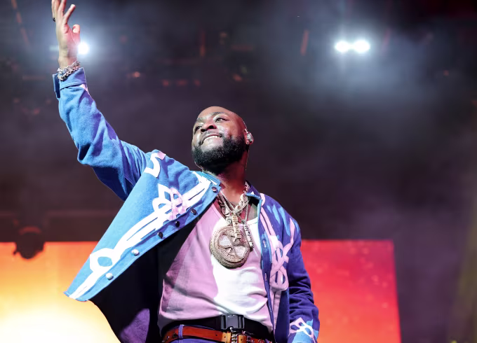 Afrobeats superstar Davido announcing the Davido Lagos residency at the National Theatre.