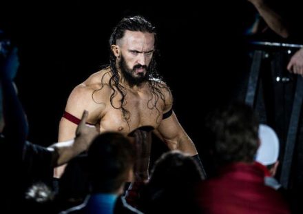 Wrestler Benjamin Satterley, known as Pac, in the ring during an AEW event.