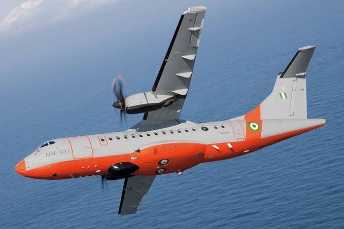 The NAF 931 ATR-42 prior to the October 2026 crash., AI generated